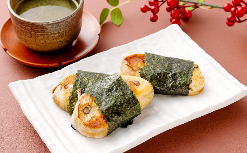 杵つき餅2種セット 丸白餅 豆餅 各1袋 計2袋 岡山県美咲町産 ／  計約1.1kg 丸餅 豆餅 黒豆 黒大豆 餅 【6月-9月発送不可】