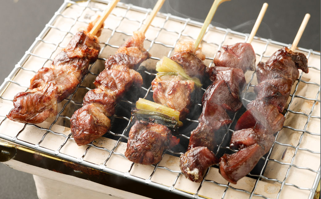 『京鴨』鴨肉 ふるさと串盛り 20本セット（約750g）／ むね串 むねネギ串 砂ずり串 ハツ串 食べ比べ 【配達不可：離島】