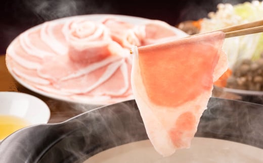 【6ヶ月定期便】おかやまピーチポーク しゃぶしゃぶセット 4~6人前(ゆず塩ぽん酢付き)×6回 計24人前~36人前 計約3360g 豚肉 ポーク ロース バラ お肉 肉 しゃぶしゃぶ 鍋 セット ポン酢 冷凍 岡山県